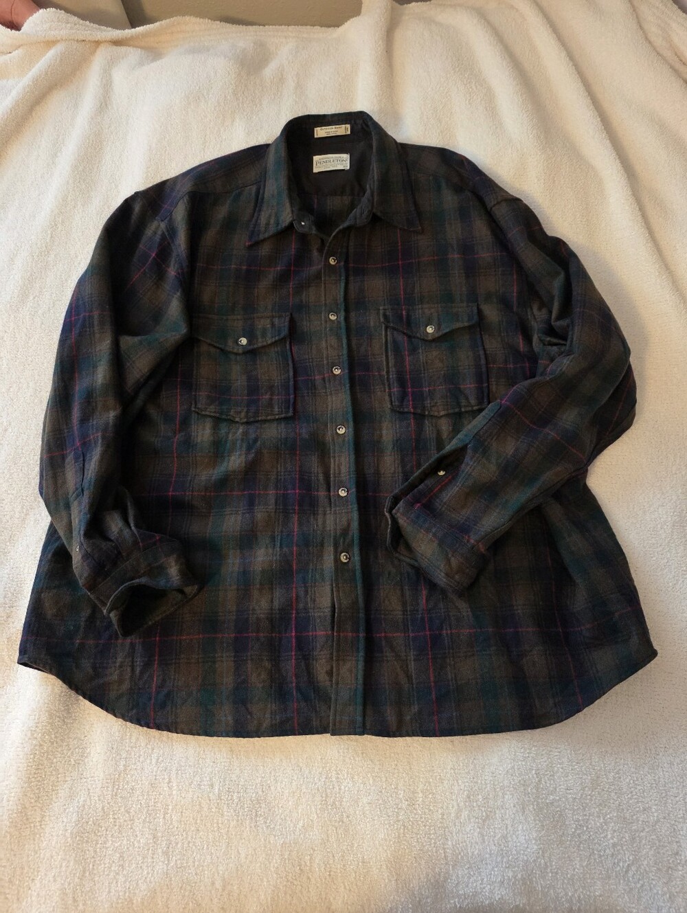 Pendleton 100% Washable Wool Outdoor Shirt XXL